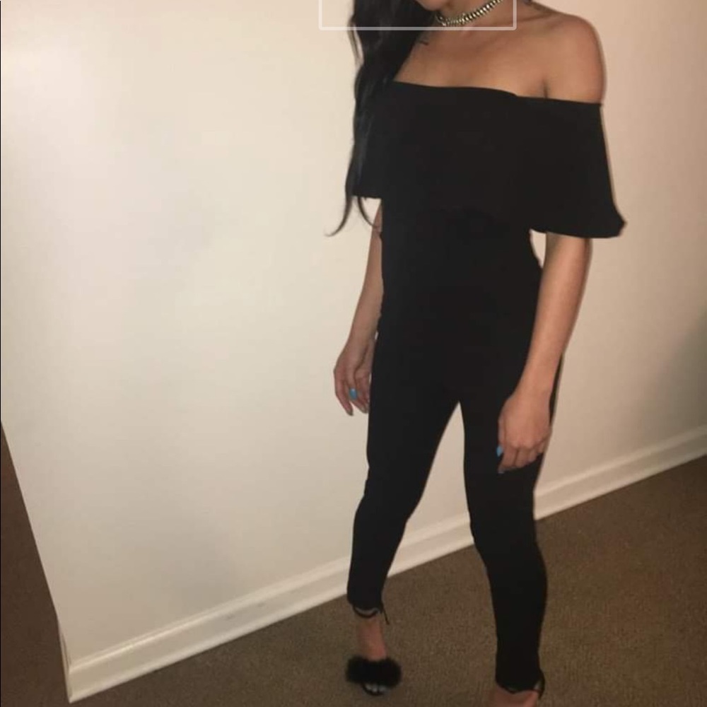 Black F21 jump suit